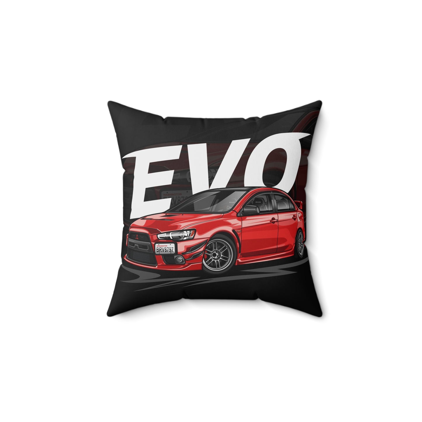 Evo X V3 Spun Polyester Square Pillow